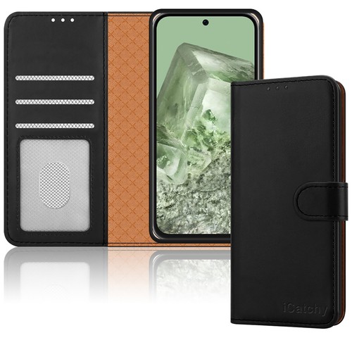 For Google Pixel 8a Phone Case Leather Wallet Flip RFID Card Protection Cover - Picture 6 of 67