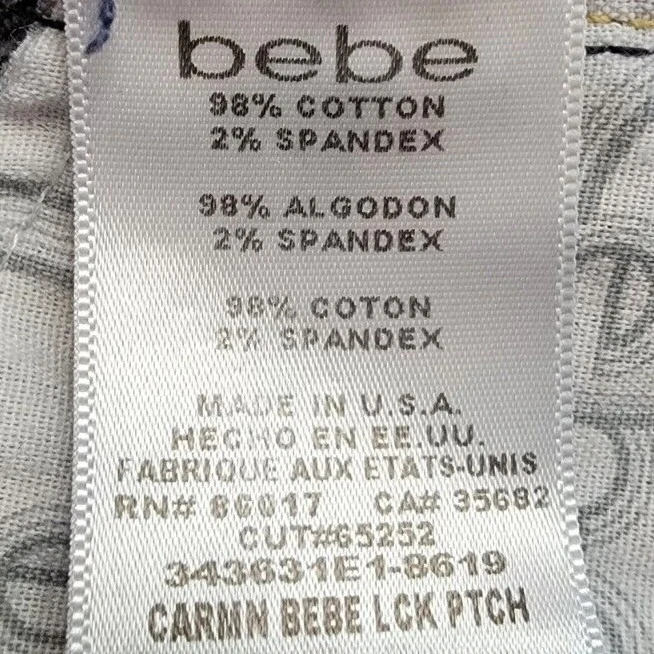 Pantalones cortos Bebe para mujer talla 28 azul jean Foto 4 de 4