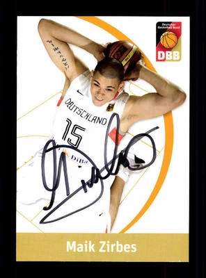 Maik Zirbes Autogrammkarte Basketball Nationalmannschaft 2010-11 + A 145302 - Bild 1 von 2