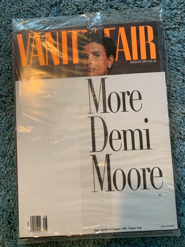 NEW SEALED Vanity Fair Magazine August 1991 Demi Moore Cover Brand New Sealed