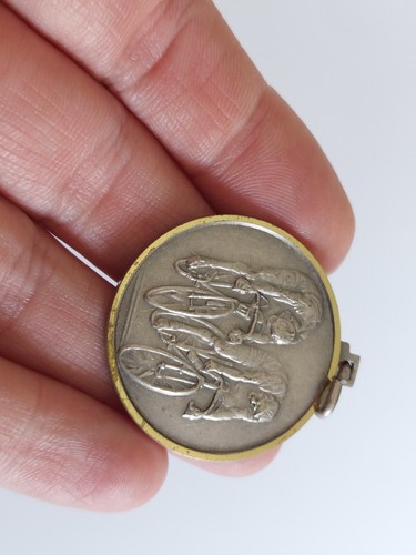 Oldtimer Fahrradrennen Medaille aus den 70er Jahren Italien gemarkt D.M. - Bild 6 von 6