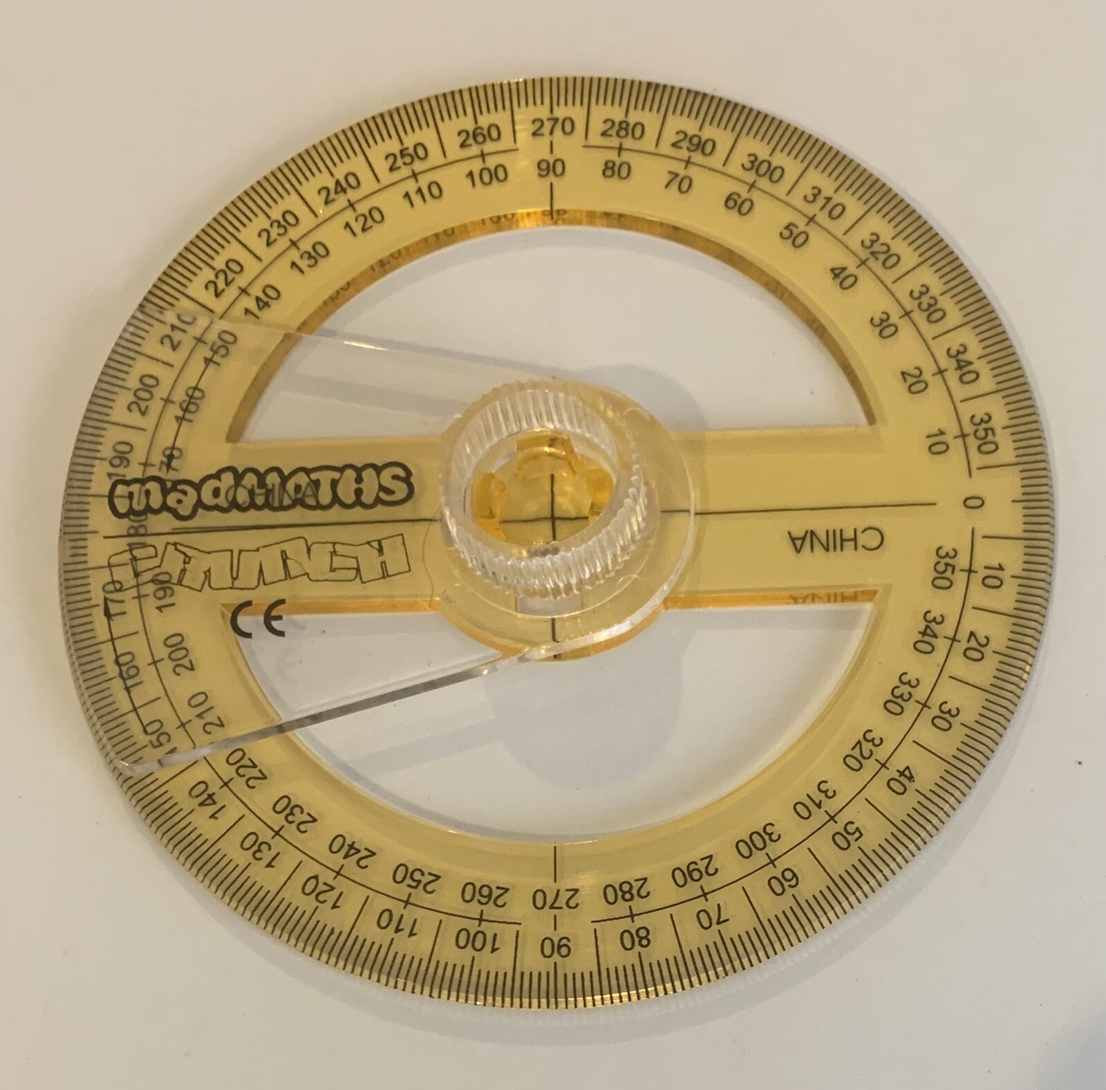 Circle Protractor Measuring Tool 360-degree for Maths Class