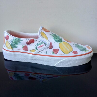 Vans Women's Classic Slip-On Tropical Fruit in Amazing Glitter