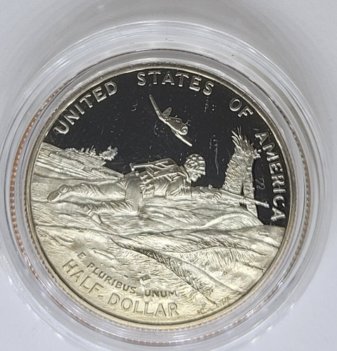 1991-1995 World War II 50th Anniversary Commemorative 2-Coin Proof Set OGP COA - Picture 5 of 10