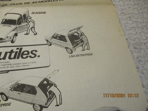 Ancienne Citroën Utilitaire 82 C25 HY Méhari 4x4 Visa Gsa Acadiane Traction 2cv - Foto 8 di 16
