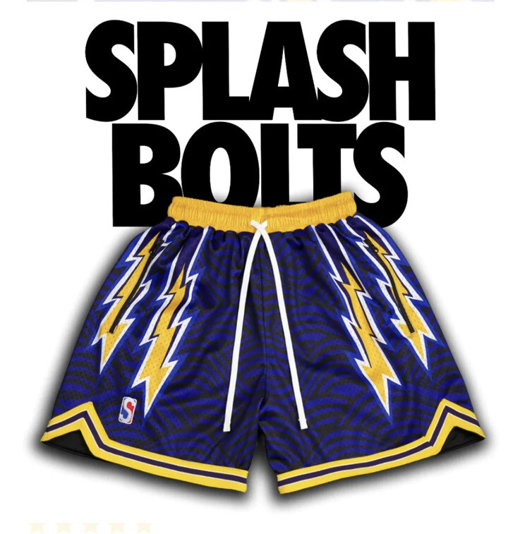 swingmanz Swingman Shorts Golden State Warriors Gsw Splash Bolts