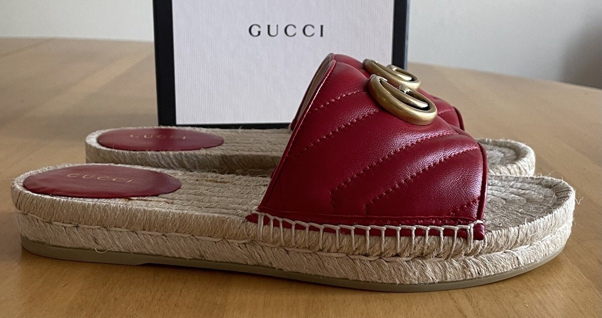 GUCCI マーモント厚底サンダル36サイズ 中古・古着通販】GUCCI (グッチ) GGマーモント ラバーグルカ