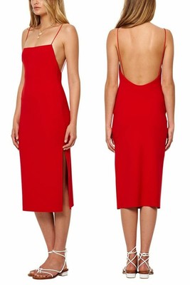 bec and bridge marvellous midi dress peach