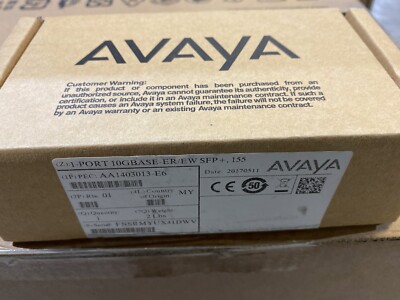 AVAYA AA1403013-E6  SFP+ER 10GBASE-ER/EW SFP+ 1550nm SMF 40km.