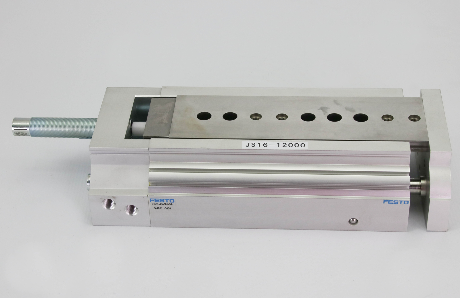 12000 FESTO METRIC SERIES MINI SLIDE GUIDED CYL,P/N: 544051 (NEW) DGSL-25-80-Y3A