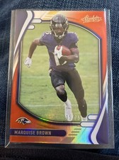 2021 Panini Absolute Football Marquise Brown ORANGE SPECTRUM  #15/75