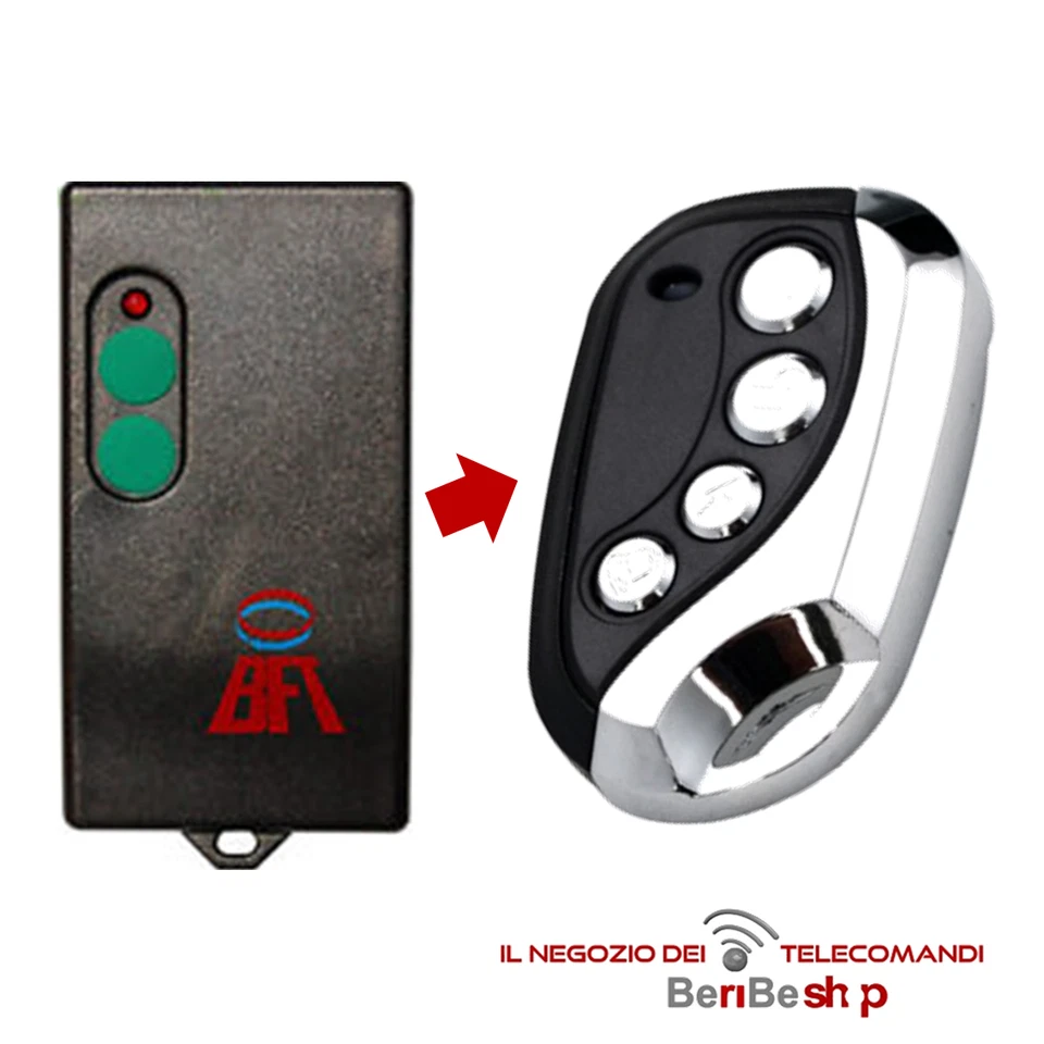 TELECOMANDO COMPATIBILE CON BFT VTM1, VTM2, VTM3, 315 MHZ GARAGE CANCELLO
