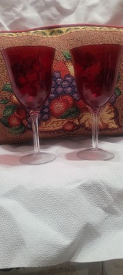 Ruby Red Wine Glasses
