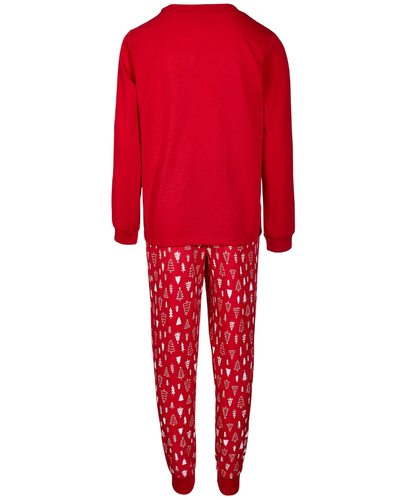 Family PJs Kids Unisex Holiday Red Merry Top & Pants 2PC Pajama Set Size 10/12 - Picture 2 of 2