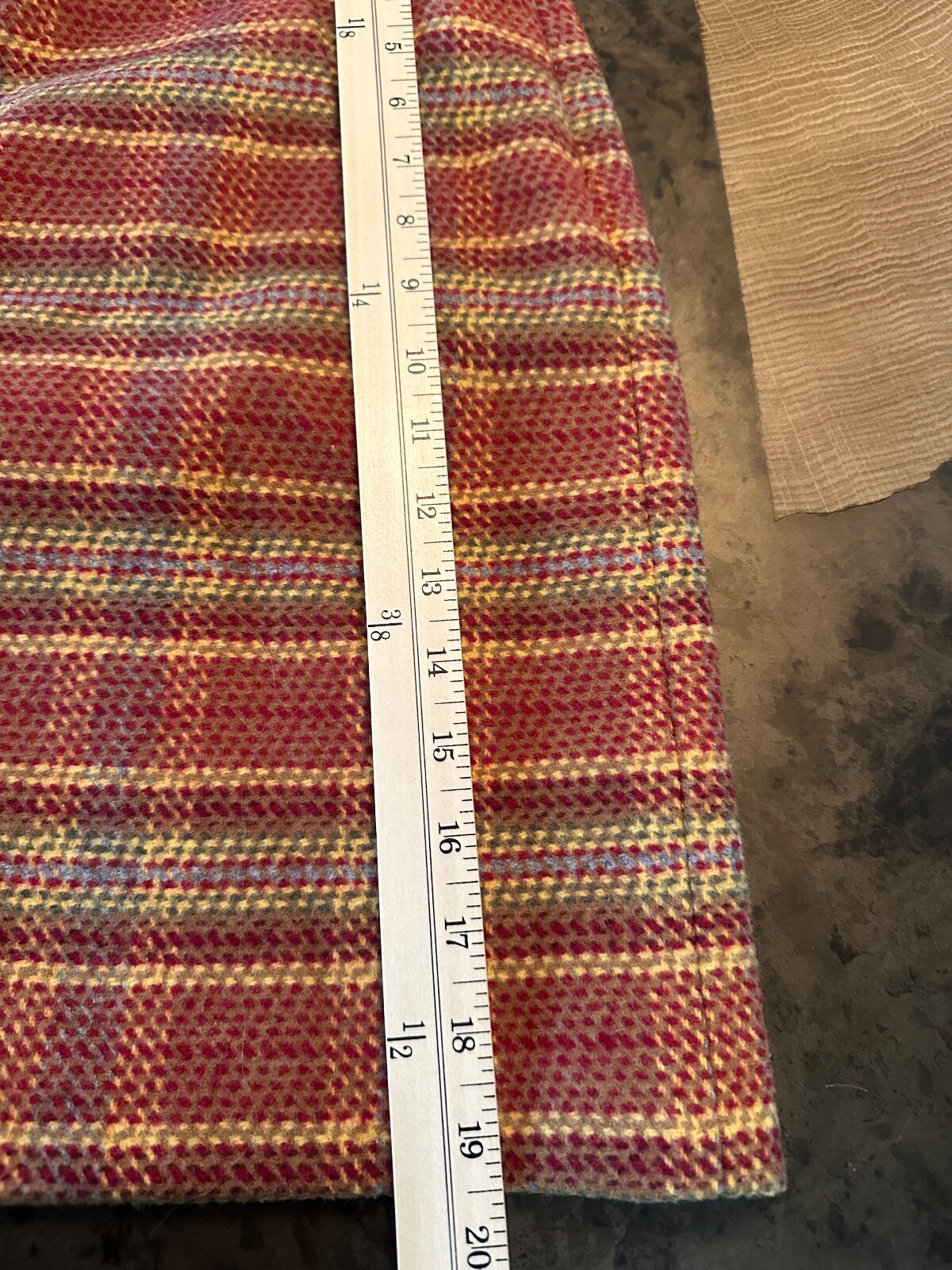 TALBOTS WOOL BLEND LINED MULTICOLOR PATTERN MINI … - image 5