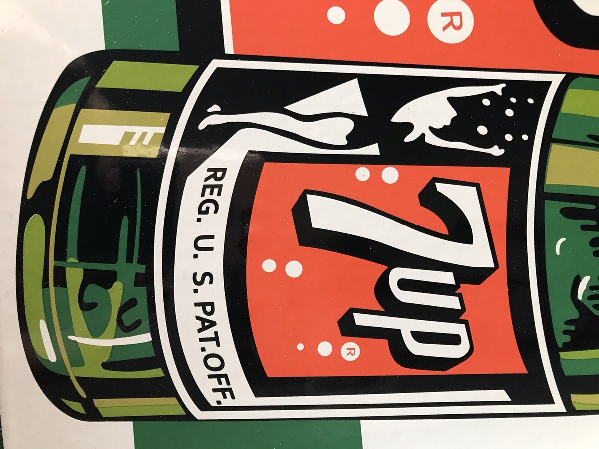 7UP ビンテージ Vintage 7UP 12oz. Pull Top Can UNOPENED BUT EMPTY, Wet