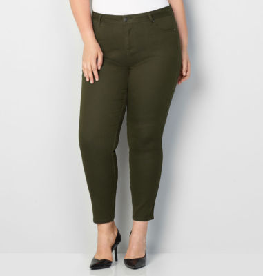 New Avenue Denim Butter Soft Stretch Skinny Jeans Pants GREY Plus Sizes 14-26