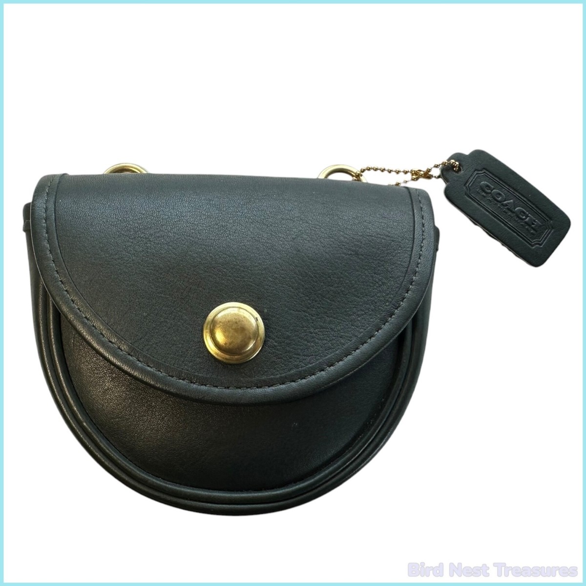 バッグ vintage bag Vintage Coach Legacy Small Pocket Zip Bag 9136 Black Leather