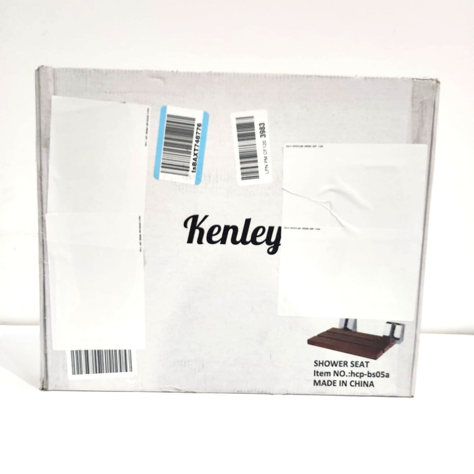 16" Teak Folding Shower Seat Wall Mounted Medical Fold Down Bench 300 lb