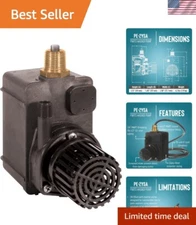 Little Giant PE-2YSA 115V Submersible Pump for Safe Aqueous Solutions – 6' Cord