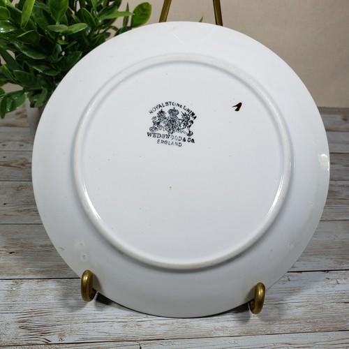 Lunch Plate Tea Leaf 7.75 Inch Royalstone China Wedgwood & Co. Antique Ironstone - Picture 4 of 5