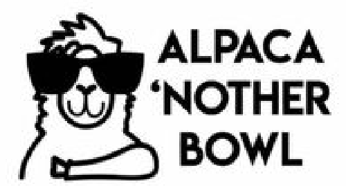 Alpha Llama Bowl Black 6x6in Vinyl Decal Sticker 🦙🥣