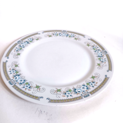 Nagara China Made in Japan 10 Inch Dinner Plate Blue Green Gold