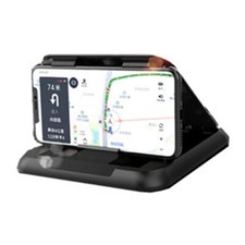 Soporte de montaje de teléfono para tablero de instrumentos para teléfono GPS negro silicona accesorios para automóvil