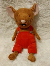 Kohls Cares "If You Give A Mouse A Cookie" Stuffed Animal Plush Red Overalls 14"