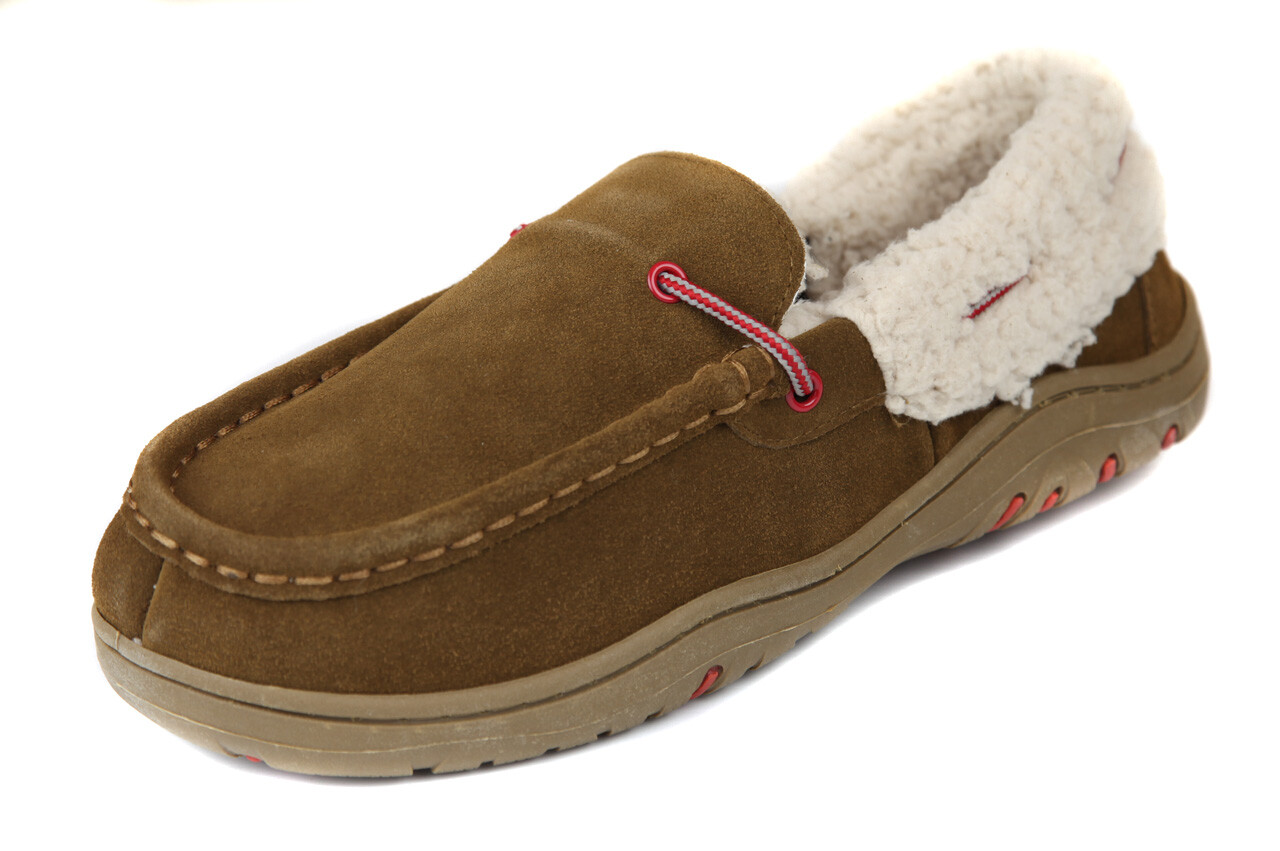 rockport suede clog slippers