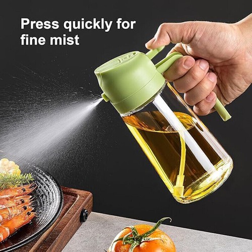 Oil Bottle Oil Sprayer Bottle Dispenser 2 in1 Cooking Baking BBQ Spray Kitchen - Picture 6 of 21