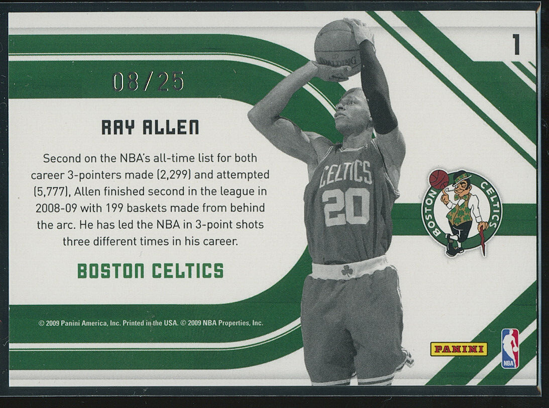 Ray Allen 2009-10 Panini Donruss Elite Arc Eologists 8/25 | eBay