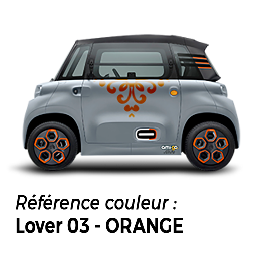 Pare Soleil Citroën Stickers Décoratifs Latéraux Pour Citroën Ami Et Opel Rocks-e - Vinyle Polymère, Protection Anti-UV - Vendu Par 2 Autocollants Design Voyage