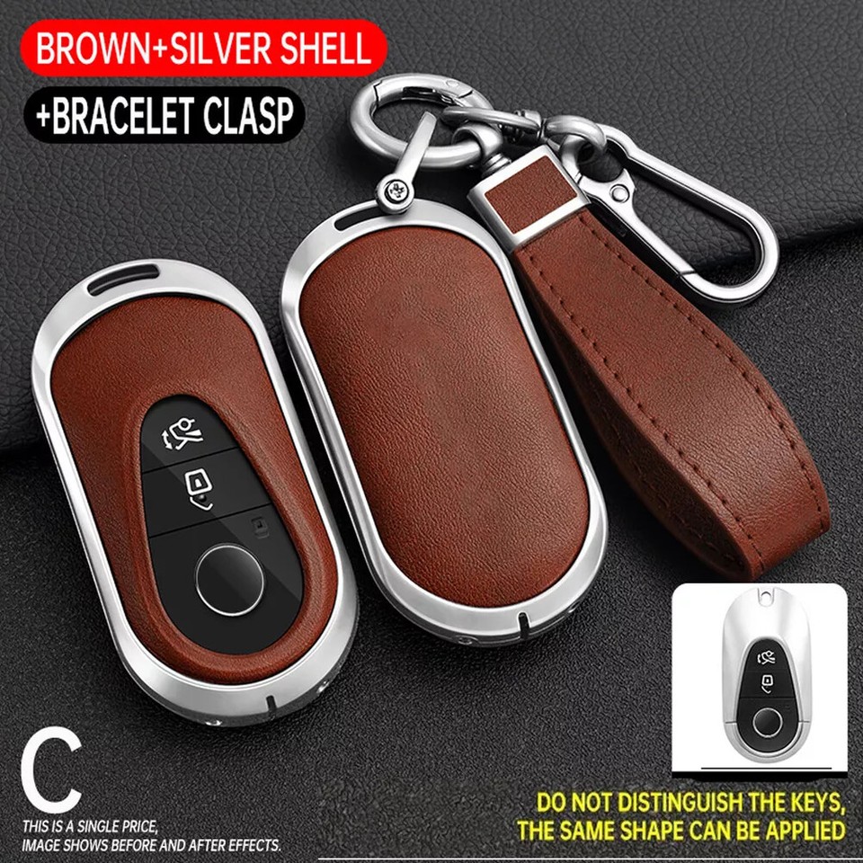 For Mercedes Benz C S Class 20212023 Car Key Fob Case Cover Zinc Alloy
