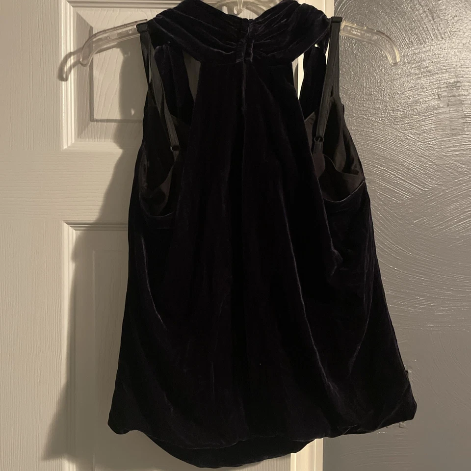 Top Robert Rodriguez Talla 2 Mezcla Seda y Cuero Cordero Foto 2 de 4