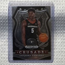 2020-21 Panini Prizm Draft Picks Crusade Anthony Edwards Rookie Card #81. rookie card picture