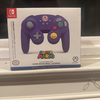 Nintendo Switch Power A GameCube Style Wireless Controller Purple New & Sealed