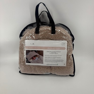 7AM Enfant Bebe POD Teddy Collection Stroller Car Seat Footmuff Oatmeal NEW