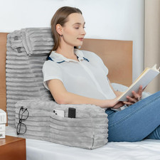 Back Pillow for Bed Sitting Up, Reading Pillow for Sitting in Bed Adult