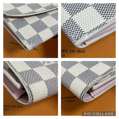 Louis Vuitton Damier Azur Emily Long Wallet Rose Ballerine N41625 France - Bild 5 von 12