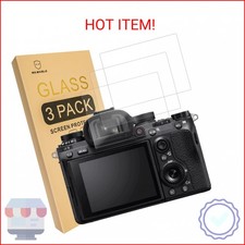 Mr.Shield 3-Pack Screen protector for Sony Alpha a7RIII a7RIV A7R3 A9 A7RII A7