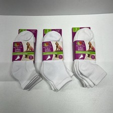 3 - Fruit Of The Loom 3 Pairs Cushioned Ankles Size 4-10 Socks