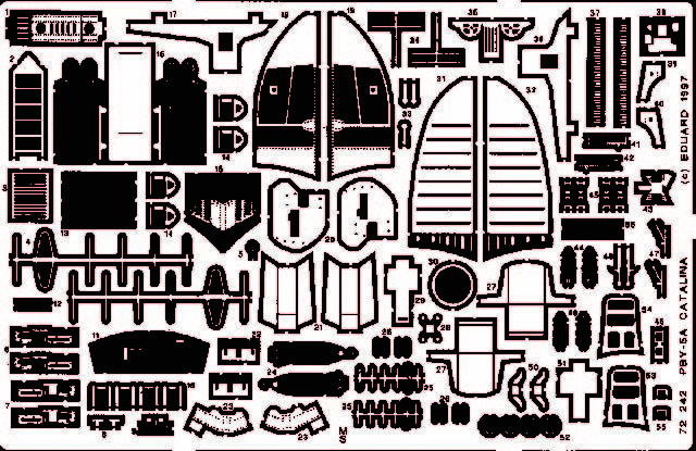 Eduard Accessories 72242 - 1:72 PBY-5A Catalina - Etched Set - New