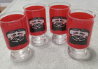 Rare Vintage Pringles Potato Chip Drinking Glass Mustache Man Logo 70's Set Of 4 — photo 1