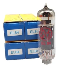 Lot Of 4, Quad JJ Electronic EL84 (2) JJEL84D Vacuum Amplifier Tubes NOS