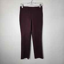 Quince S Deep Maroon Ponte Pull-On Slim Pants
