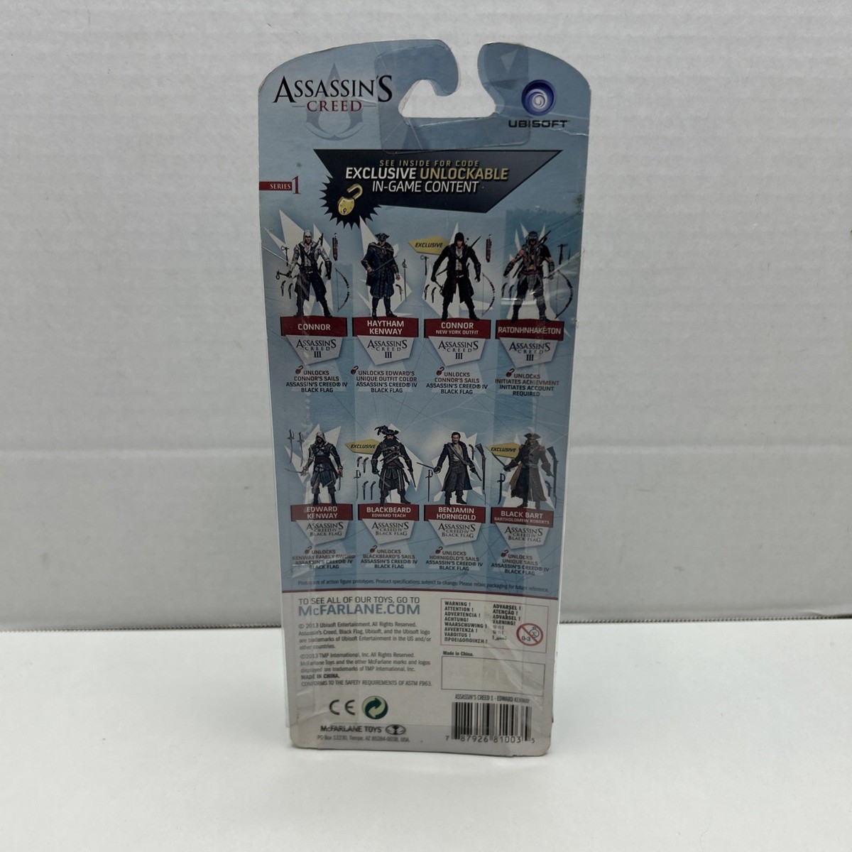(未使用･未開封品)アサシンクリードシリーズ1エドワードKenwayアクションフィギュア Assassin&#39;s Creed Series 1 Edward Kenway Action Figure Assassin's Creed Series 1: Edward Kenway Video Game Figure