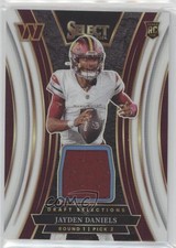 2024 Select Draft Selection Memorabilia White Prizm /75 Jayden Daniels 16wc