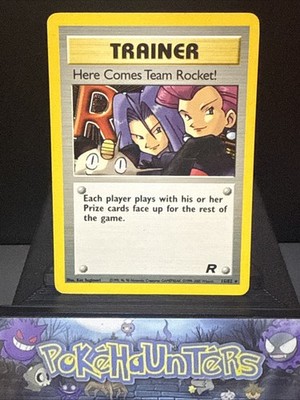 Pokemon Karte Here Comes Team Rocket! 15/82 Team Rocket Holo Rare Played