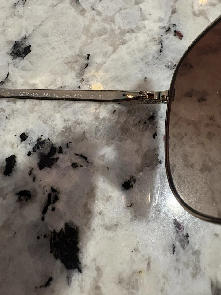 Gafas de sol PRADA serie #SPR 70V 56 16 ZVN-6S1 135 3N auténticas Italia Foto 4 de 4